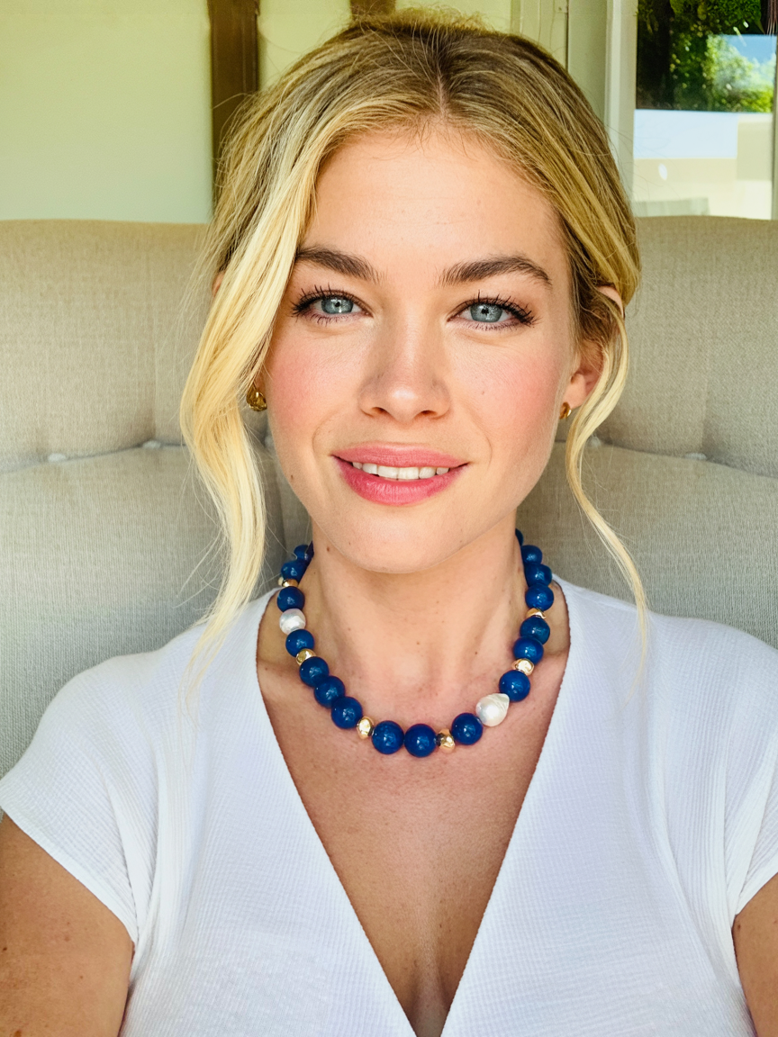 Kiowa Necklace with Pearl Med