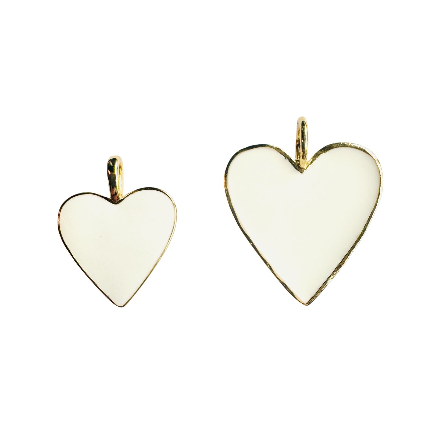 Sully Heart White on heart chain