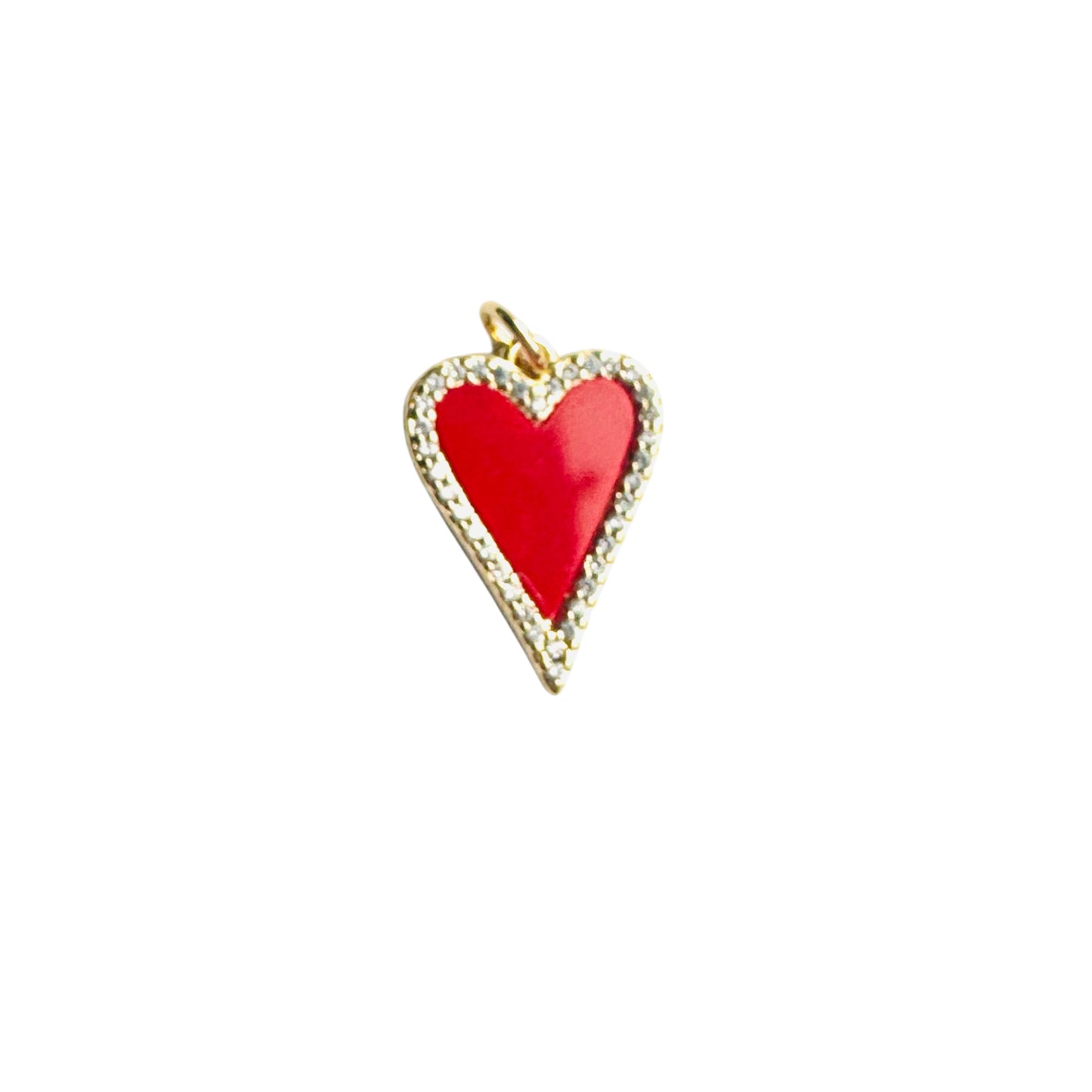 Laurel Heart Red on heart chain