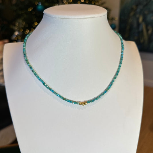 The Glow Necklace in Turquoise