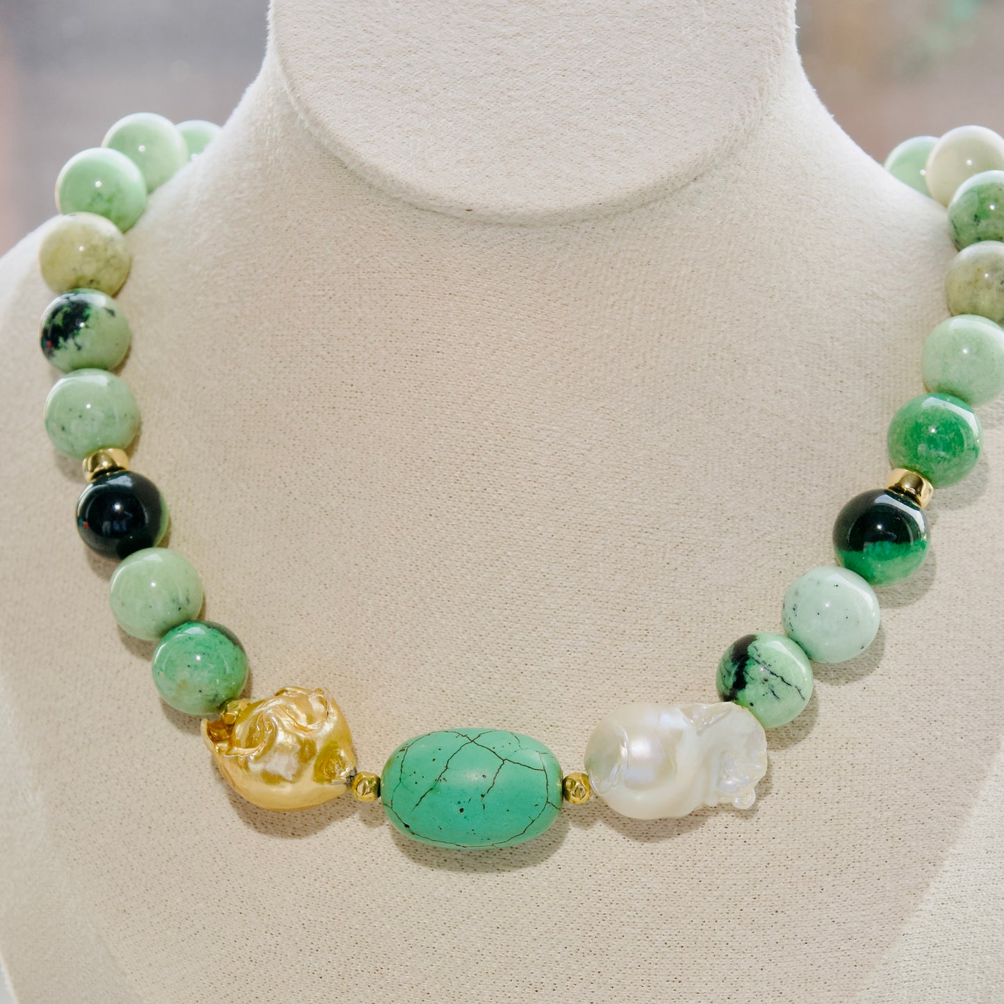 Creme de Menthe Necklace