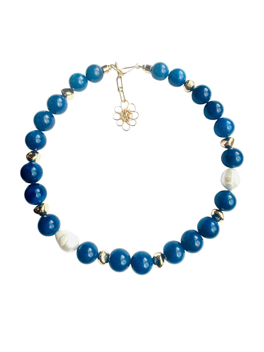 Kiowa Necklace with Pearl Med