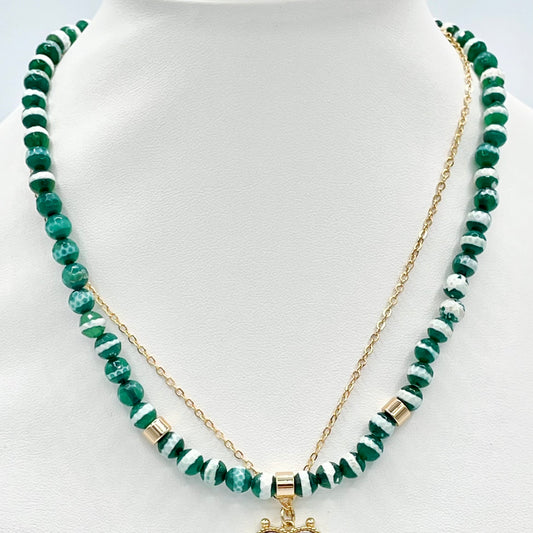 Deep Grass Necklace