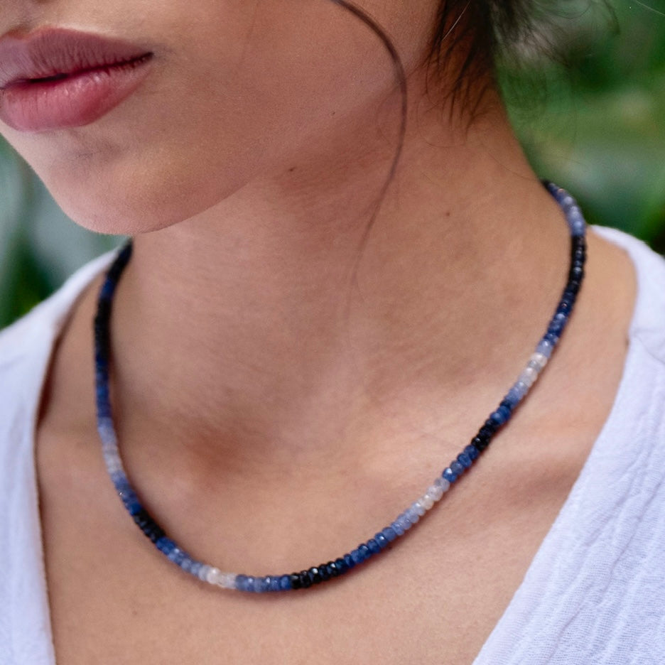 Ocean Eyes Sapphire Necklace